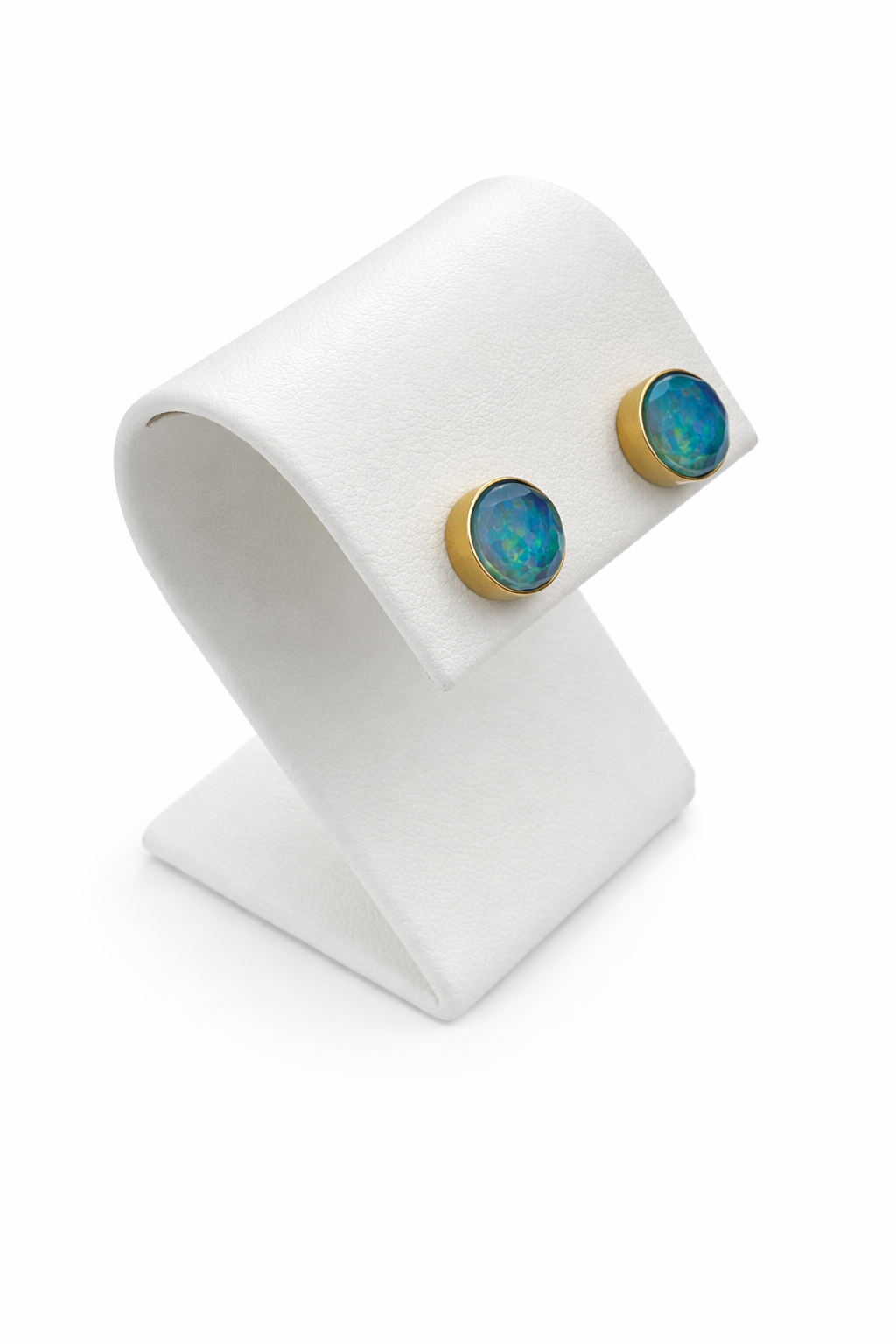 Opal & Topaz Studs