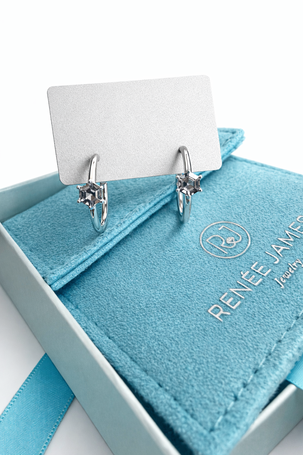 Grey Spinel Hexagon Hoops