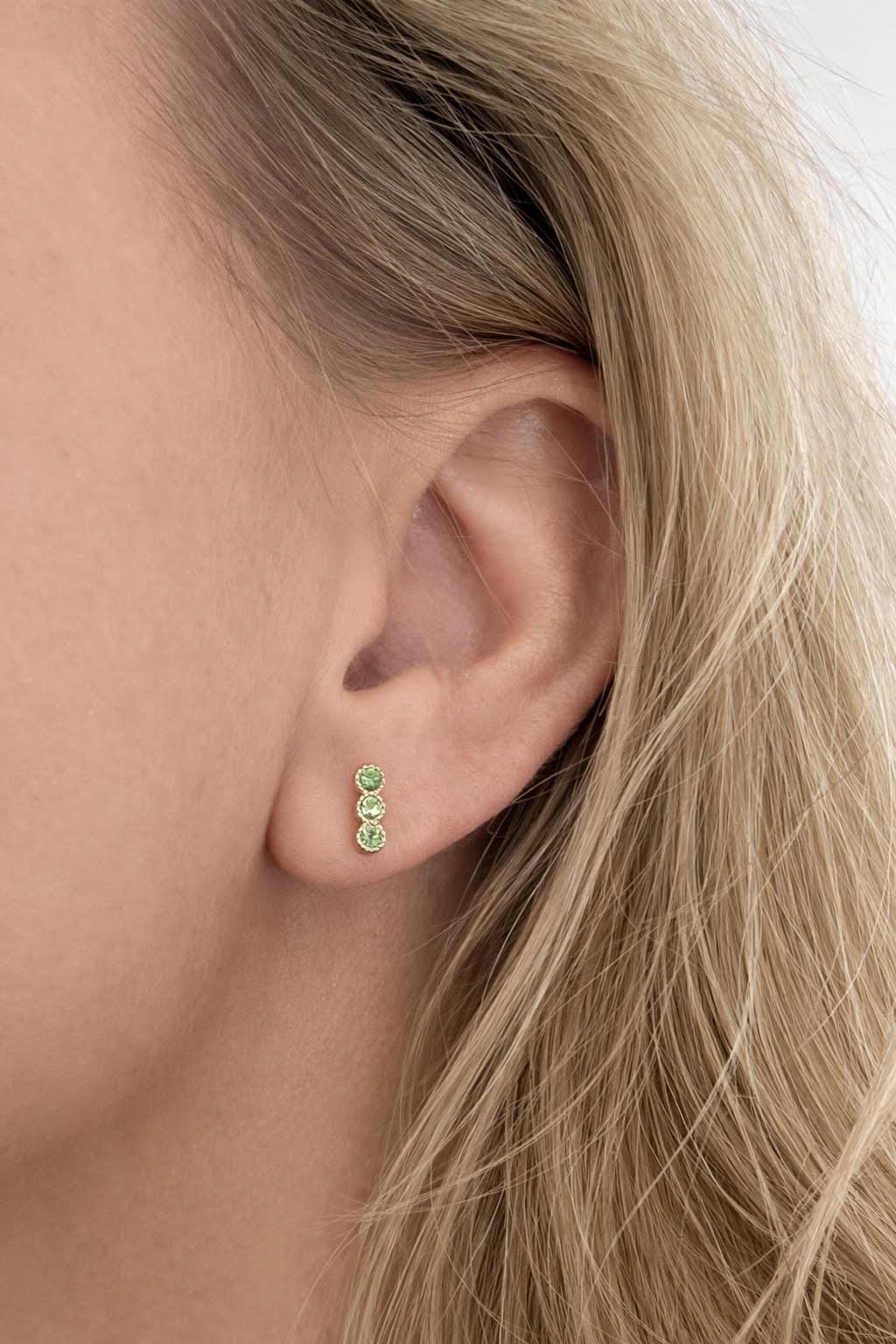 Tsavorite Garnet Studs
