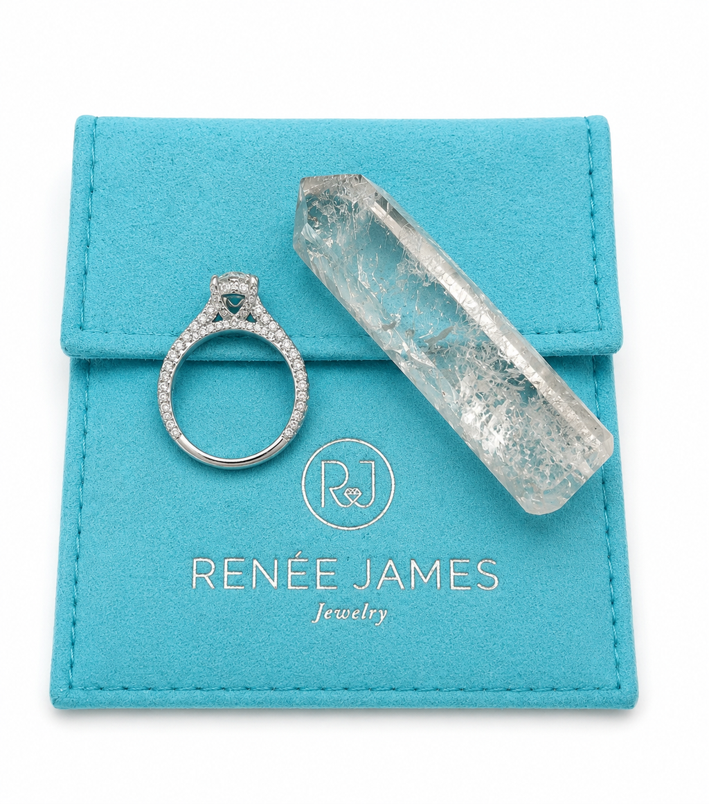 Natural Oval Solitaire Ring