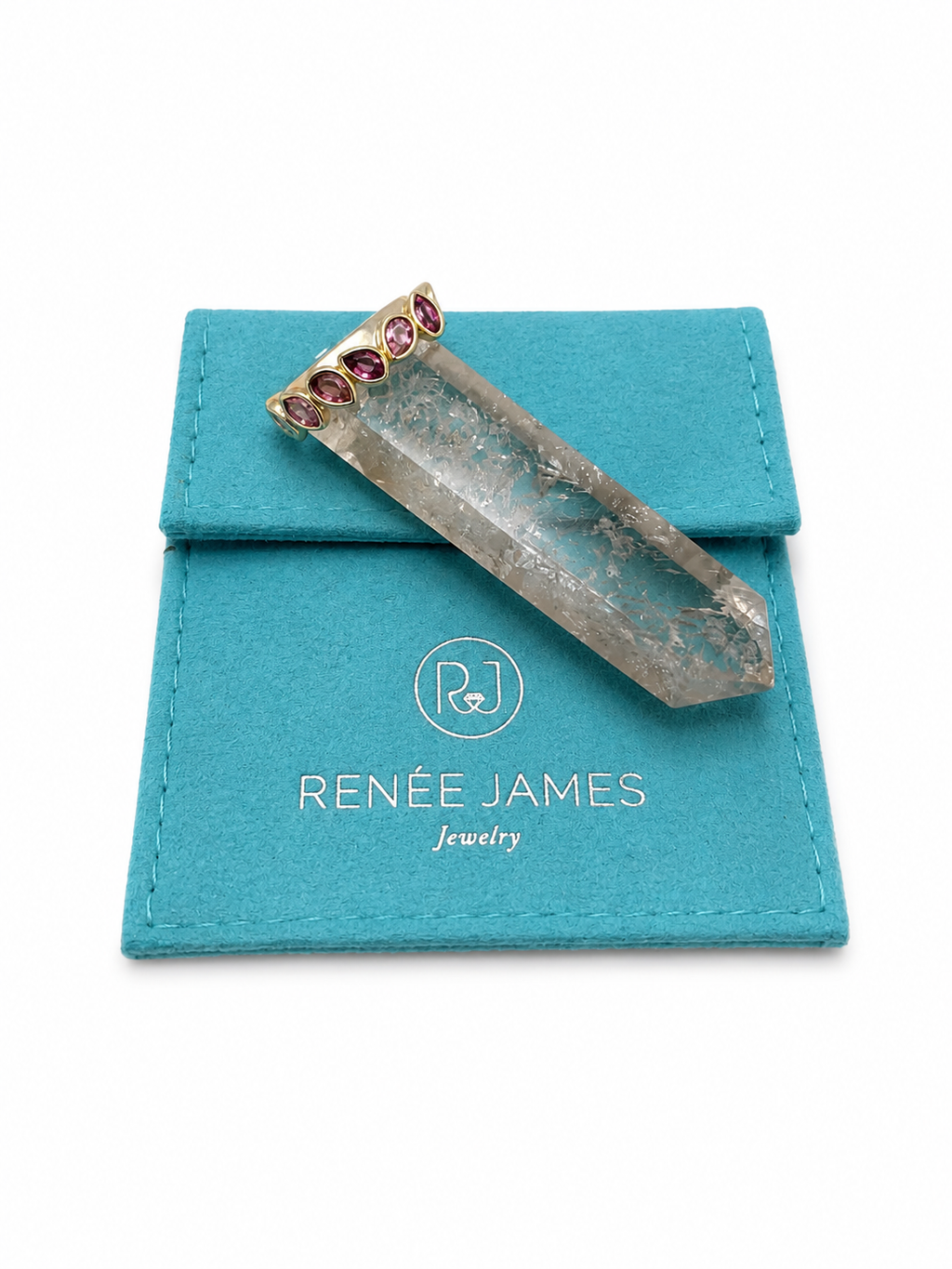 Ombré Pink Tourmaline Pear Band