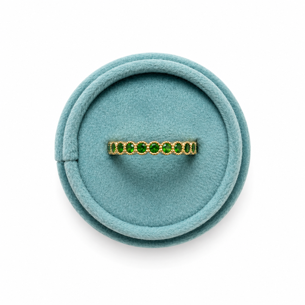 Tsavorite Garnet Band
