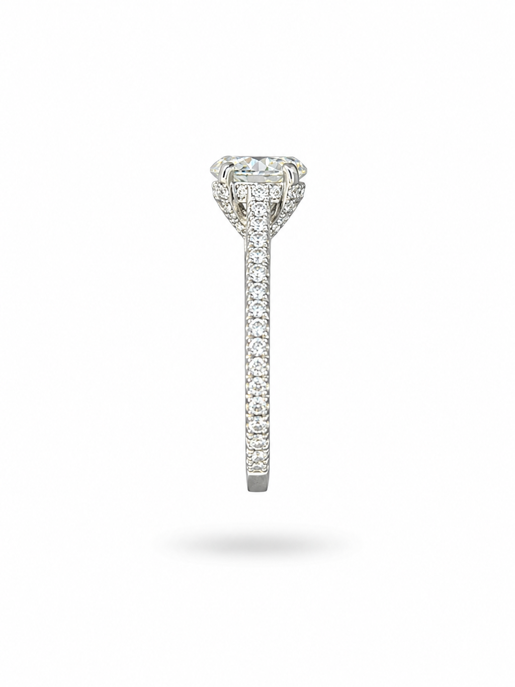 Natural Oval Solitaire Ring