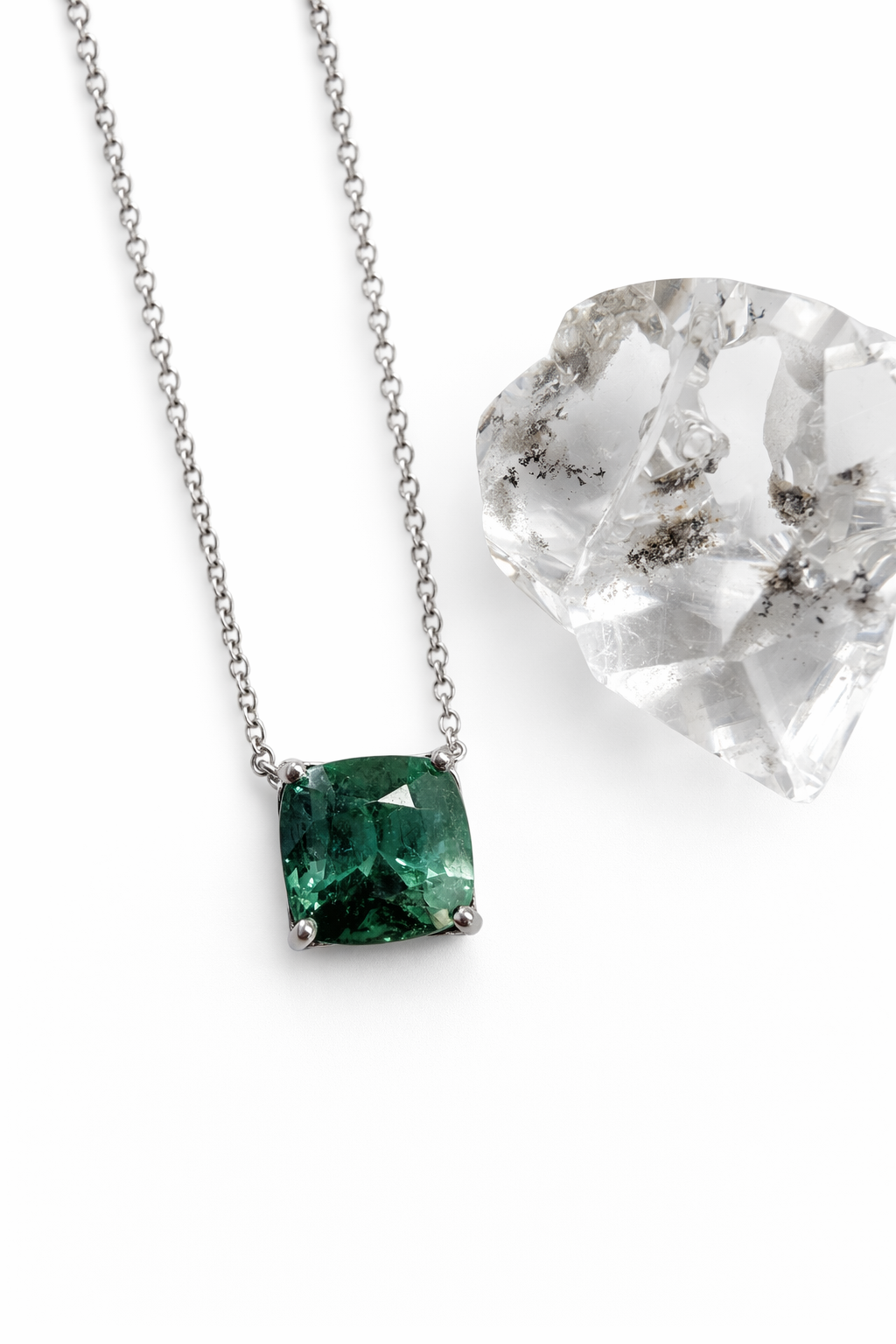 Teal Tourmaline Pendant