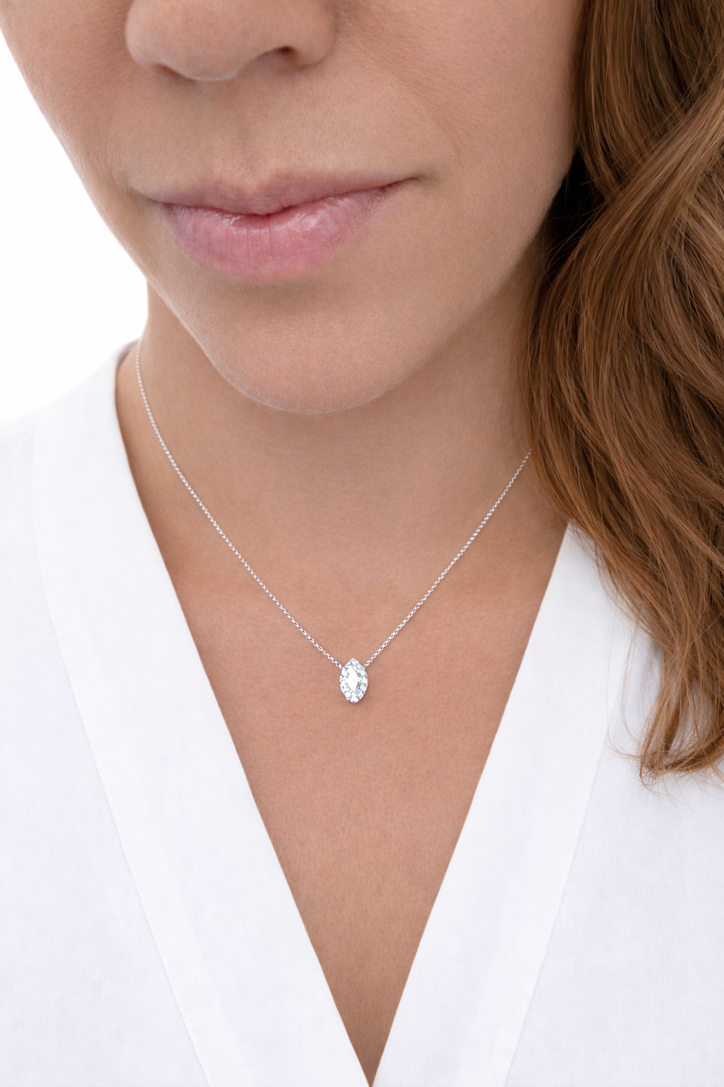 Marquise Diamond & Paraiba Tourmaline Pendant
