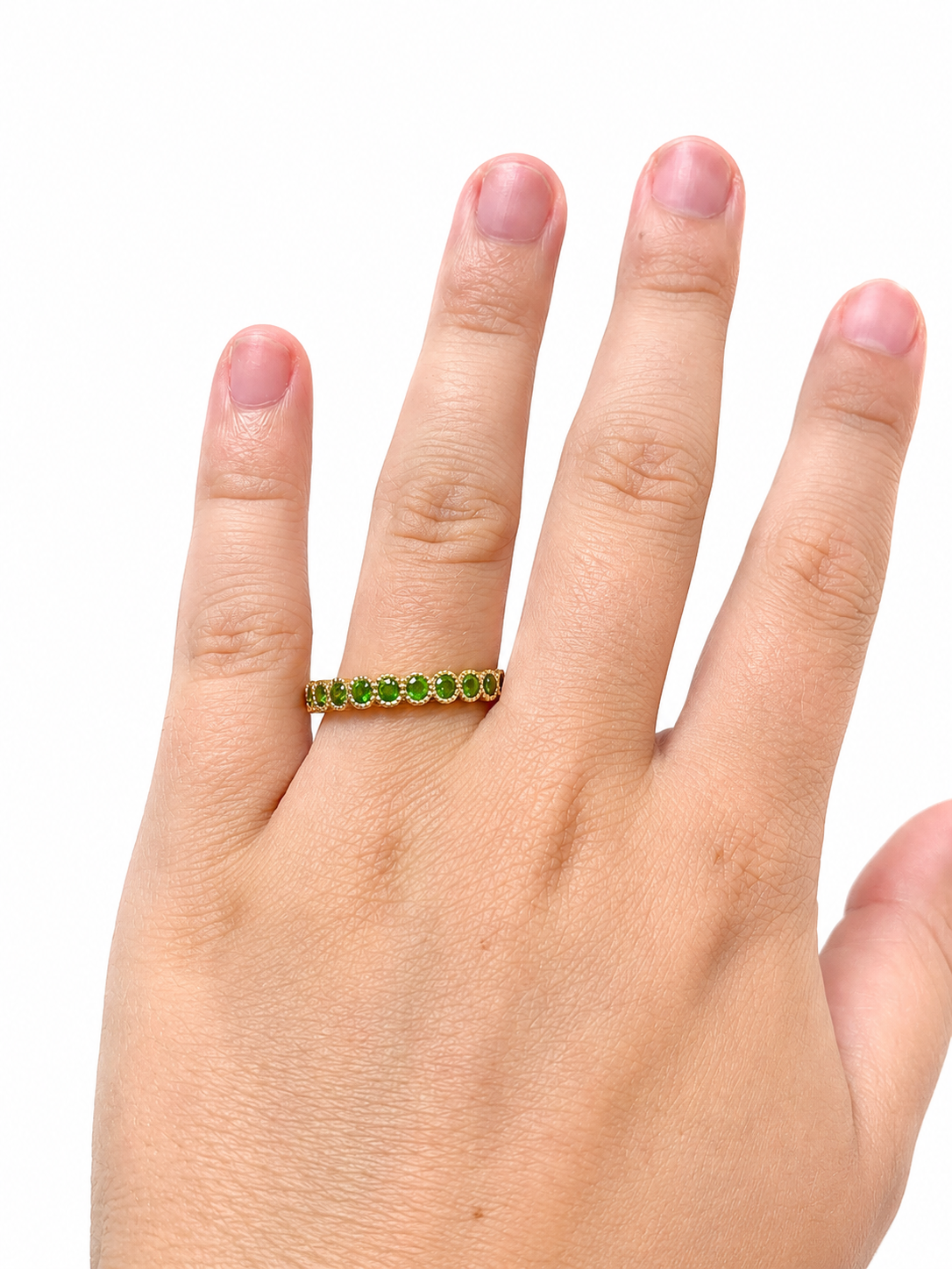 Tsavorite Garnet Band