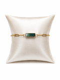 Bi-Color Tourmaline Paperclip Bracelet