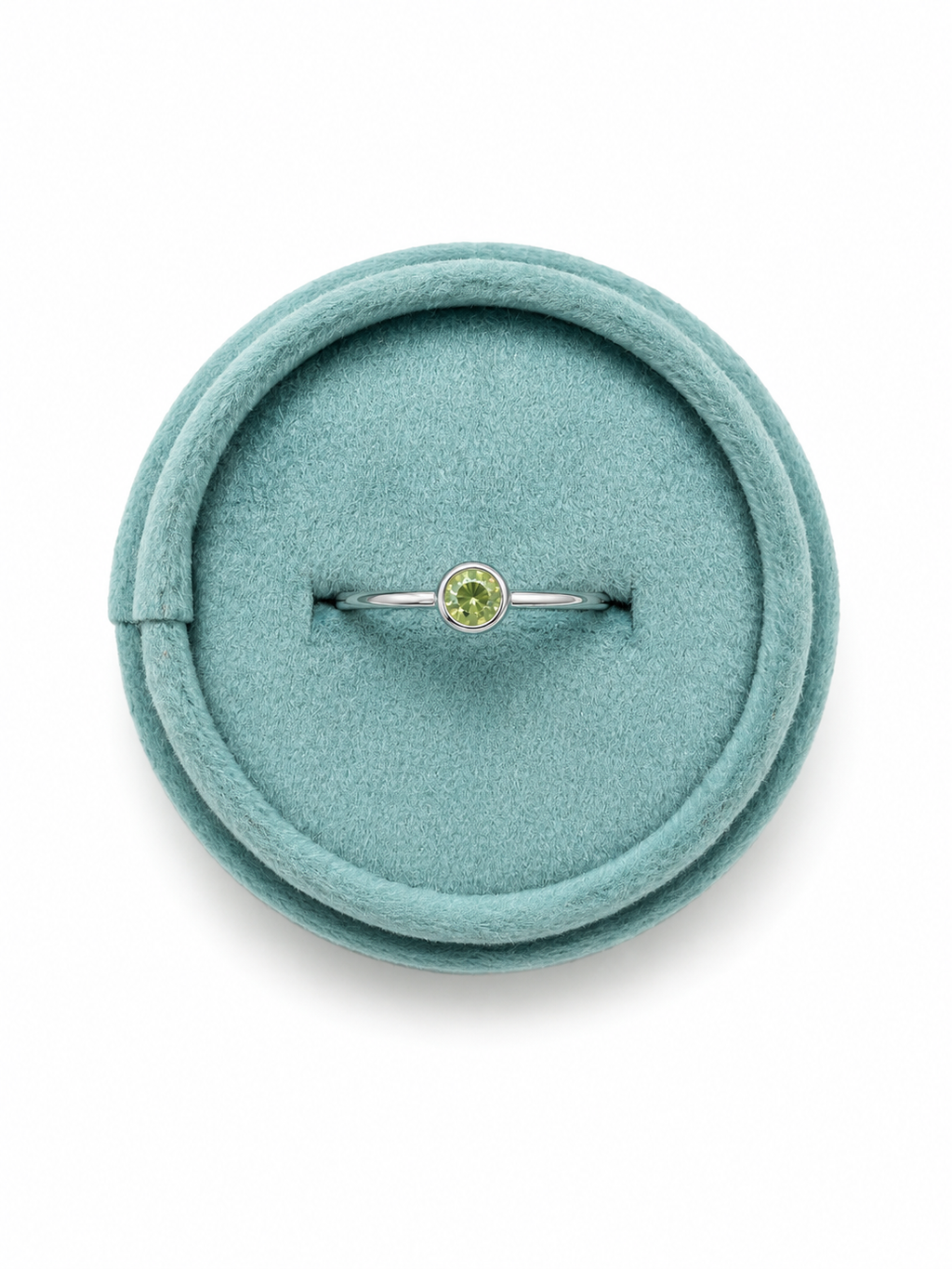 Peridot Bezel Ring