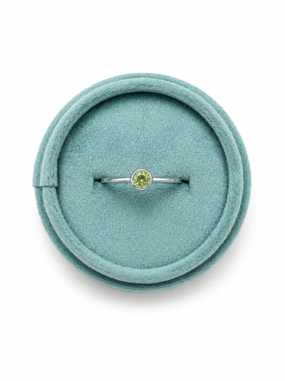 Peridot Bezel Ring