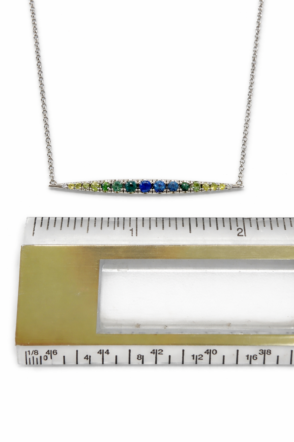 Ombré Montana Sapphire Bar Pendant