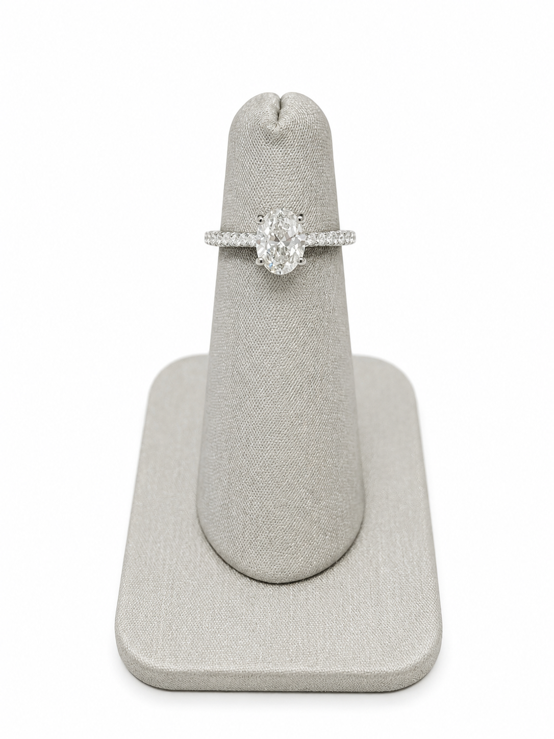 Natural Oval Solitaire Ring