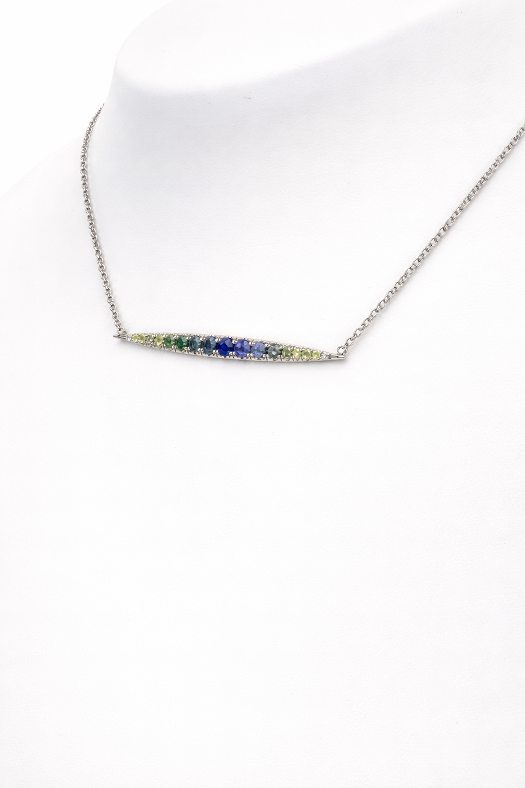 Ombré Montana Sapphire Bar Pendant