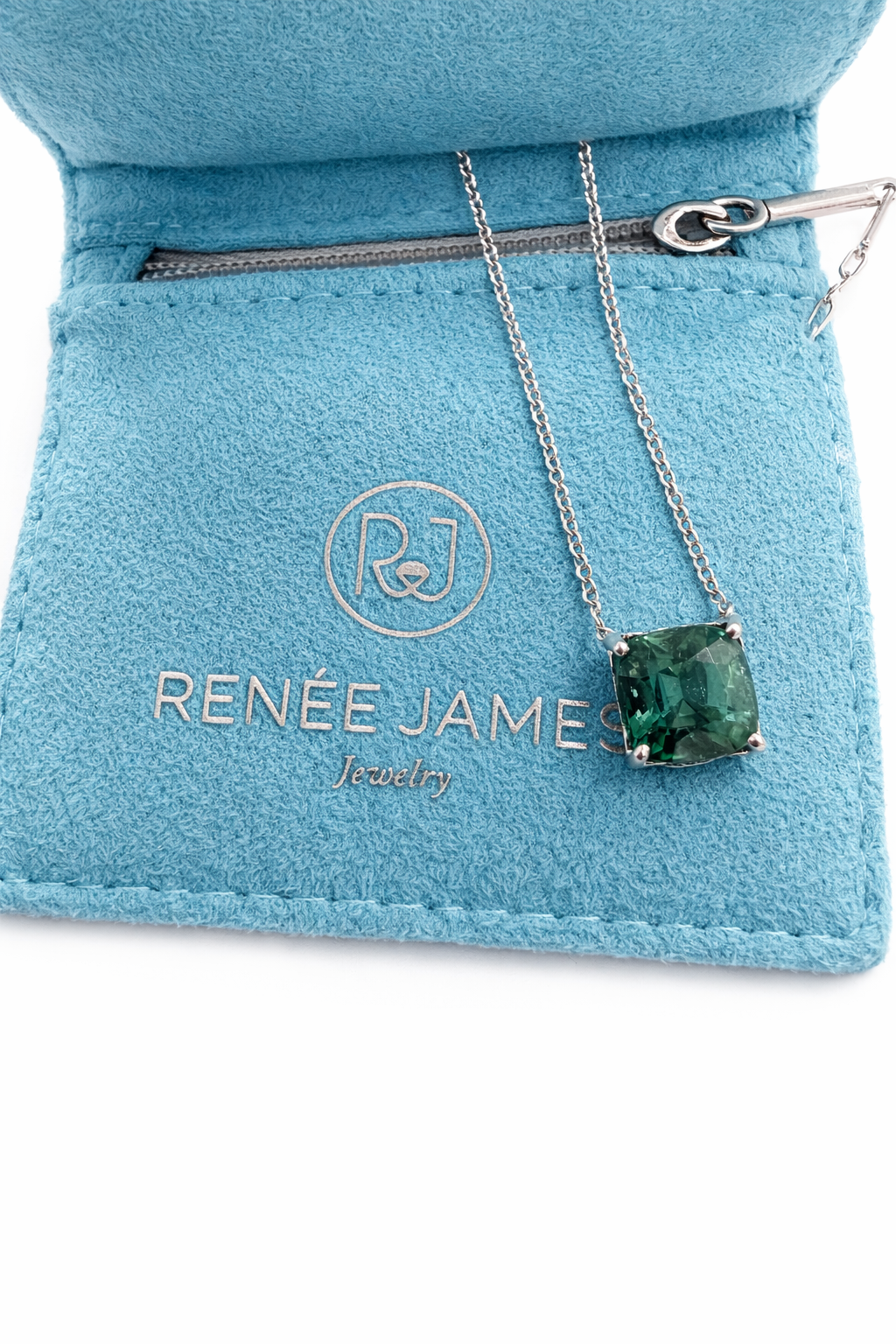Teal Tourmaline Pendant