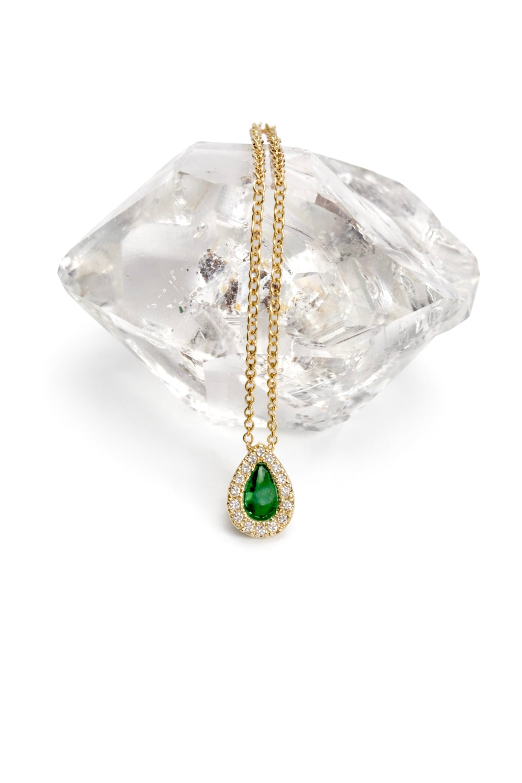 Pear Emerald Pendant