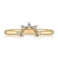 Curved Starburst Diamond Band