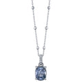Blue Sapphire & Diamond Pendant