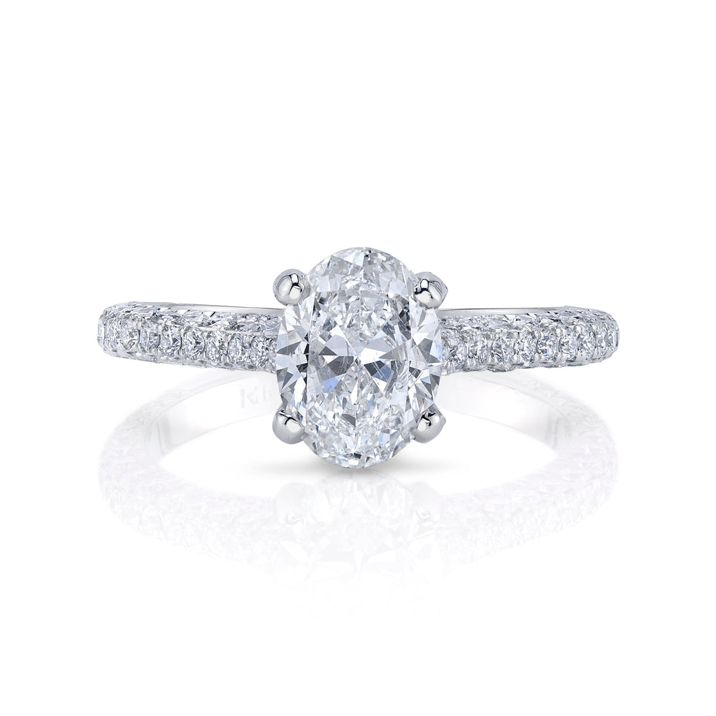 Natural Oval Solitaire Ring