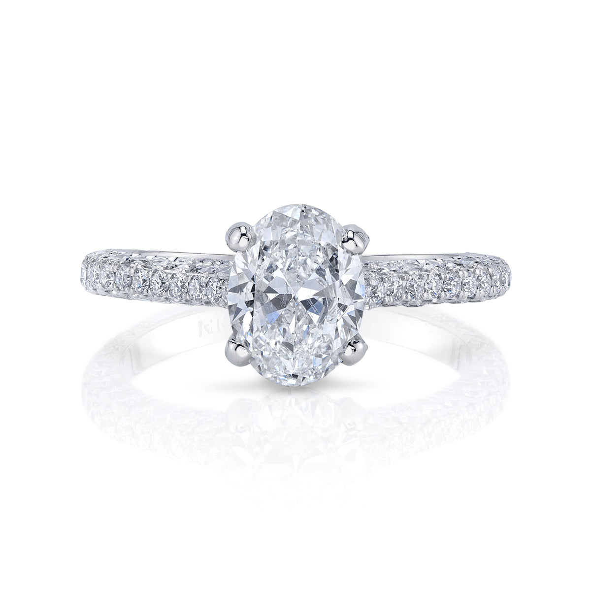 Natural Oval Solitaire Ring