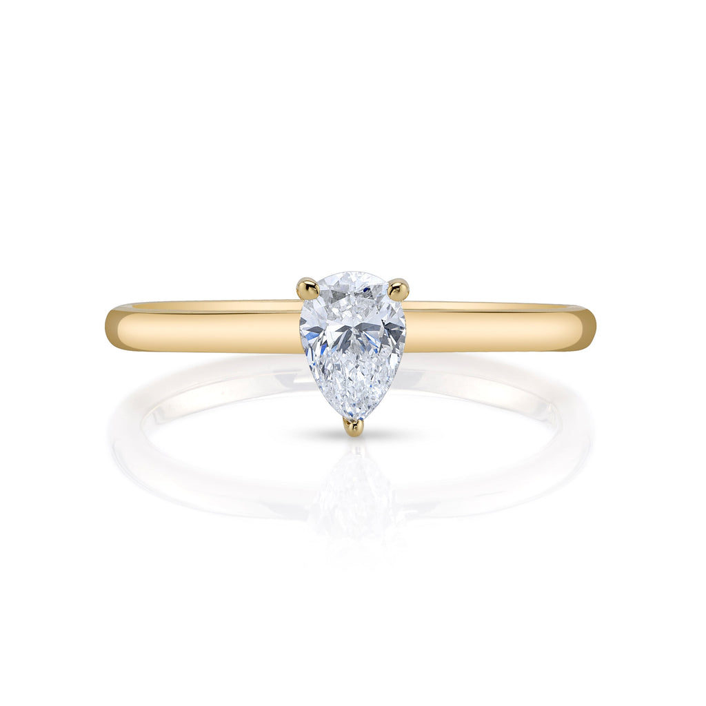 Natural Pear Diamond Solitaire