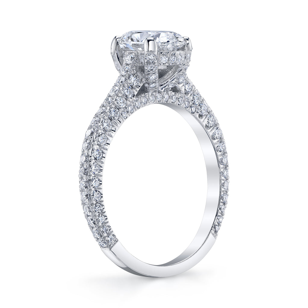 Natural Oval Solitaire Ring