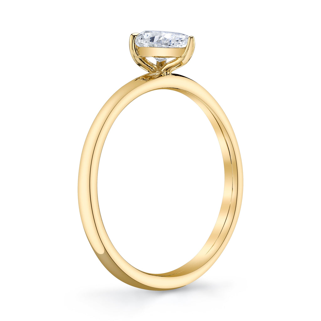 Natural Pear Diamond Solitaire