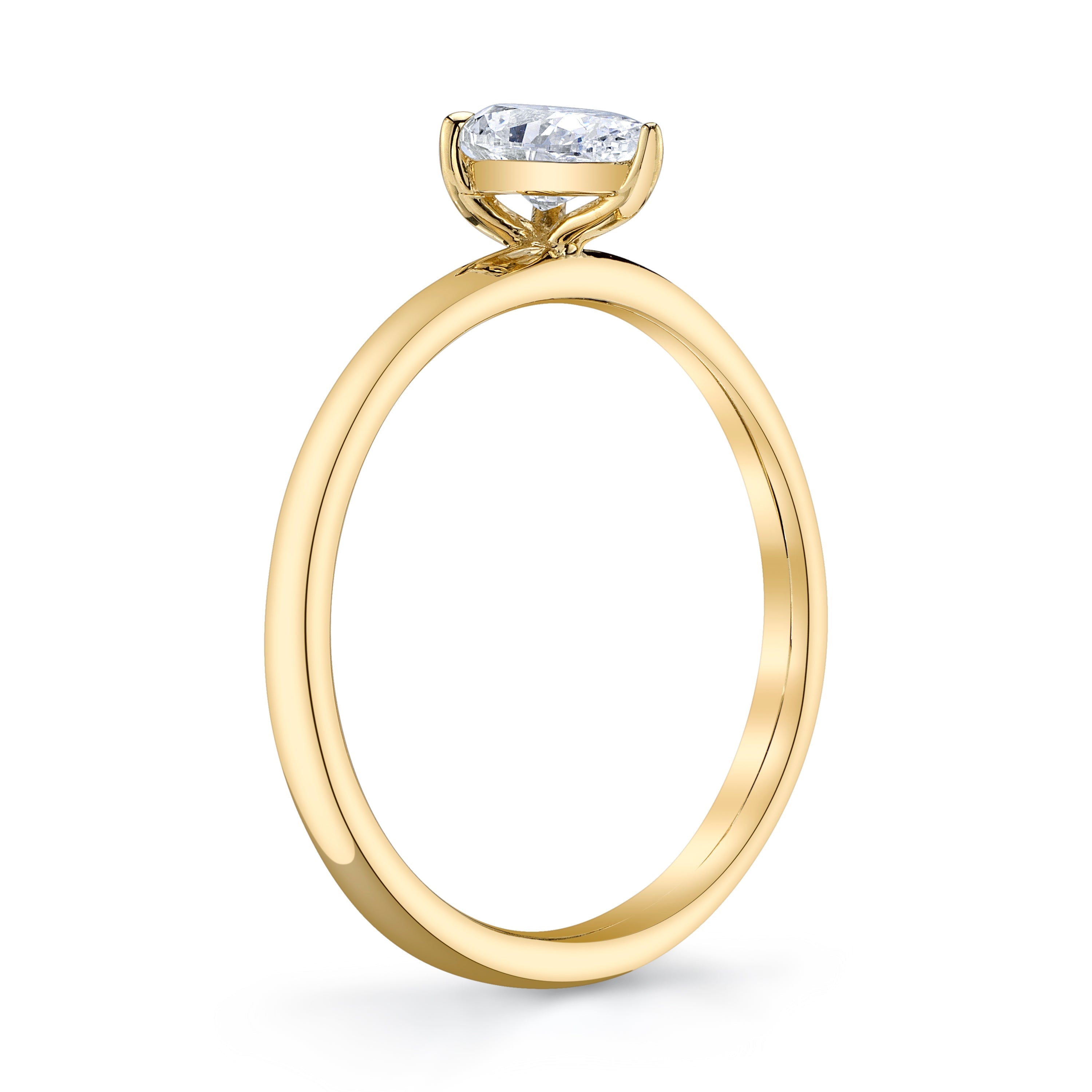 Natural Pear Diamond Solitaire