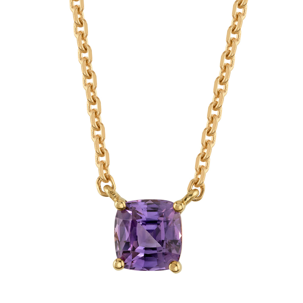Purple Tanzanite Cushion Pendant