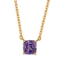 Purple Tanzanite Cushion Pendant
