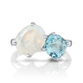 Moonstone & Aquamarine Ring