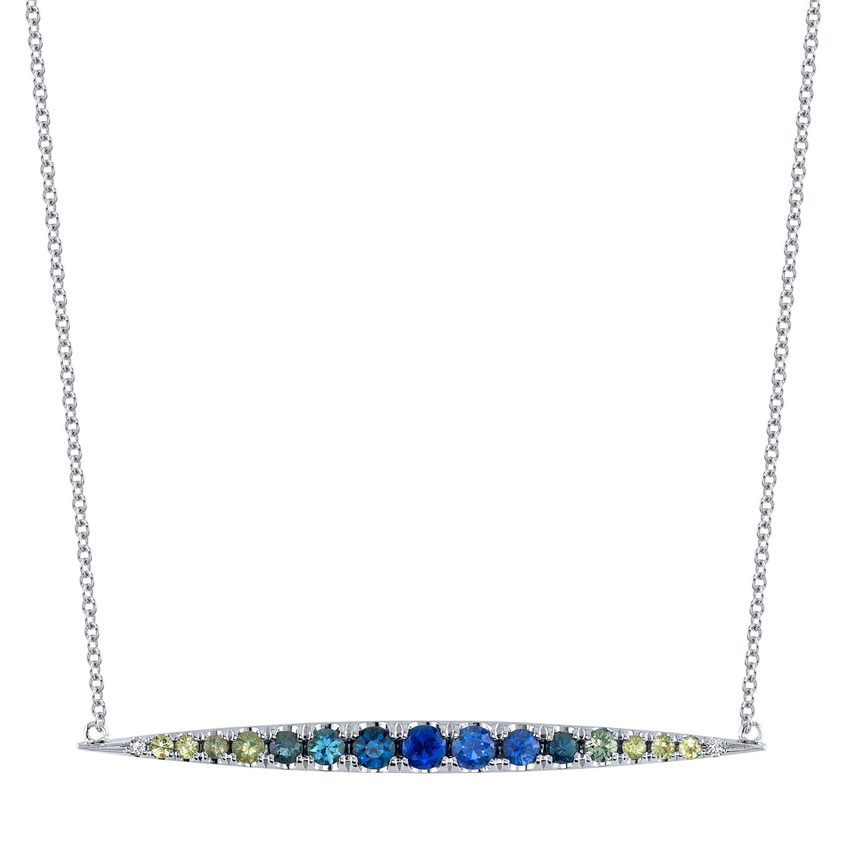 Ombré Montana Sapphire Bar Pendant