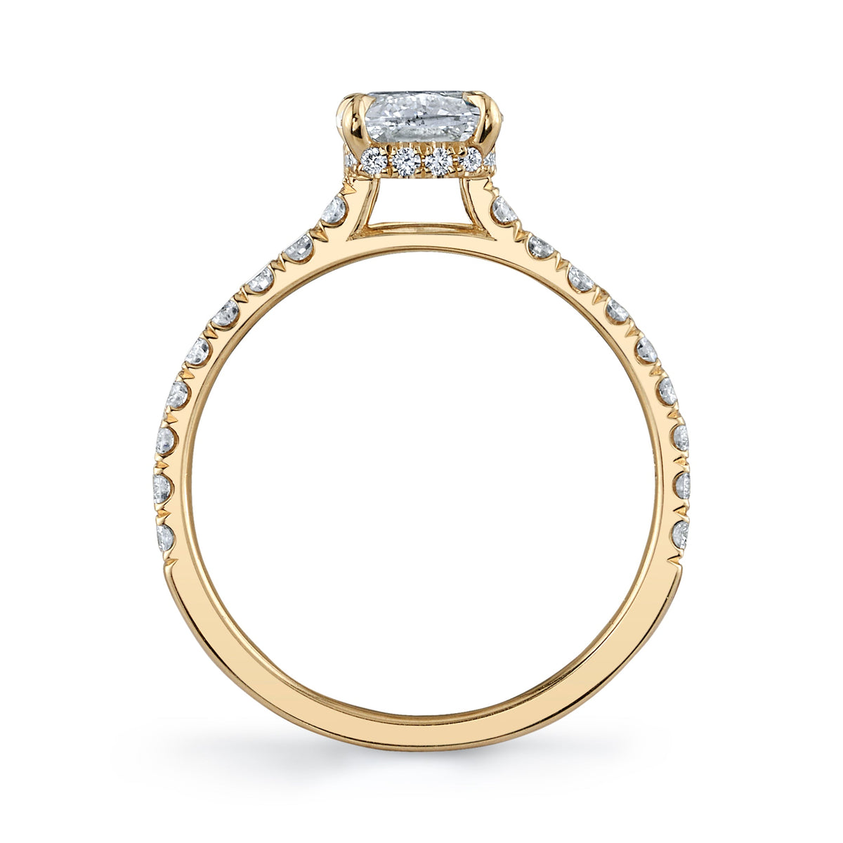 Natural Antique Cushion Cut Diamond Ring