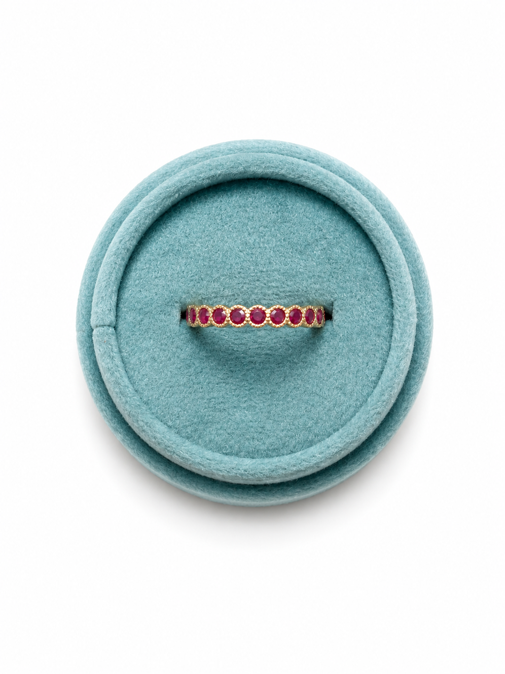 Ruby Bezel Band