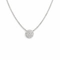 Diamond Pave Disc Pendant