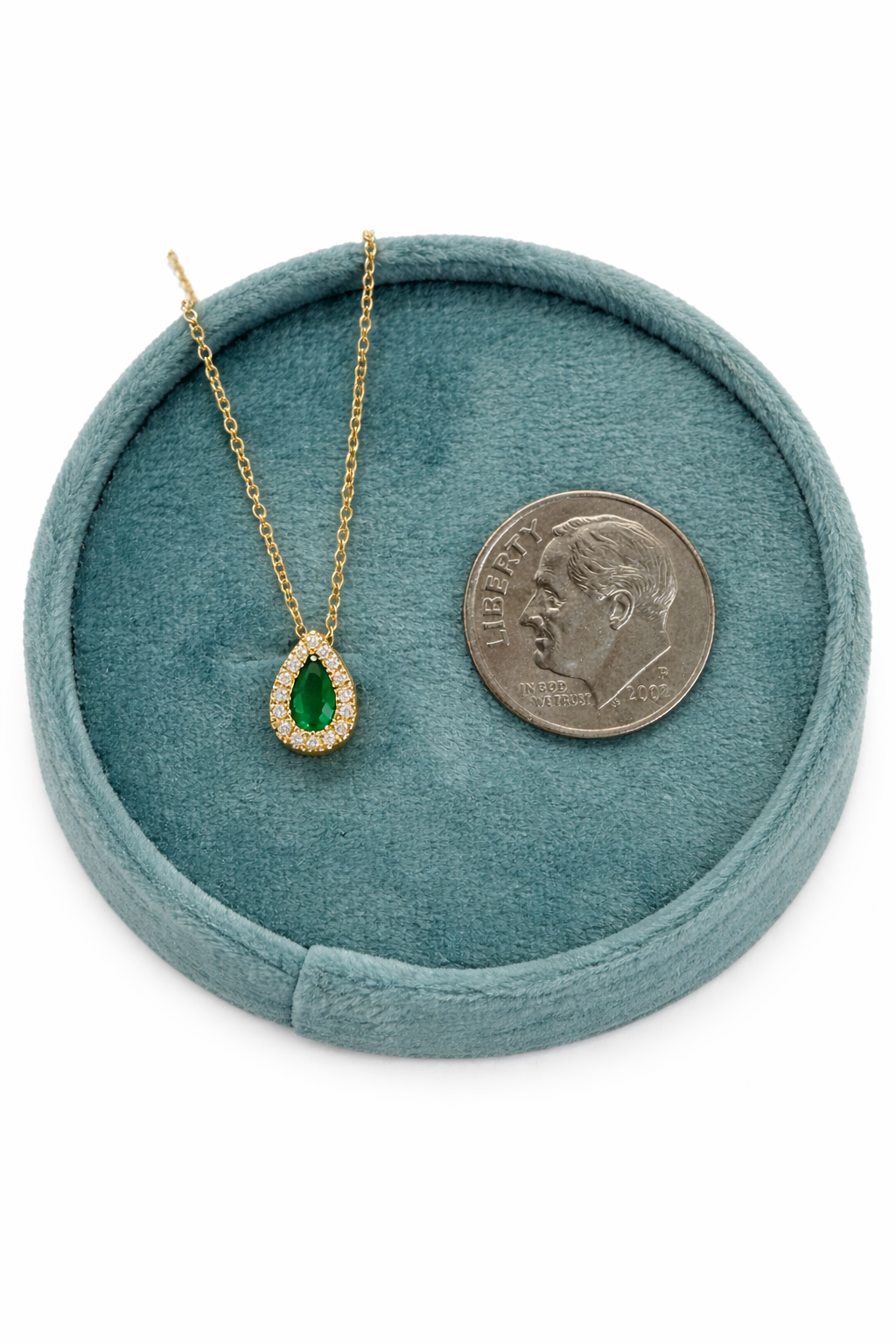 Pear Emerald Pendant