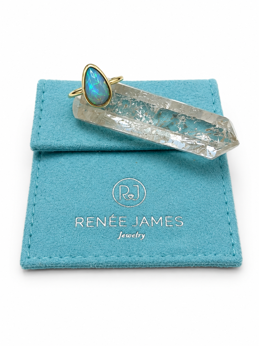 Opal Pear Ring