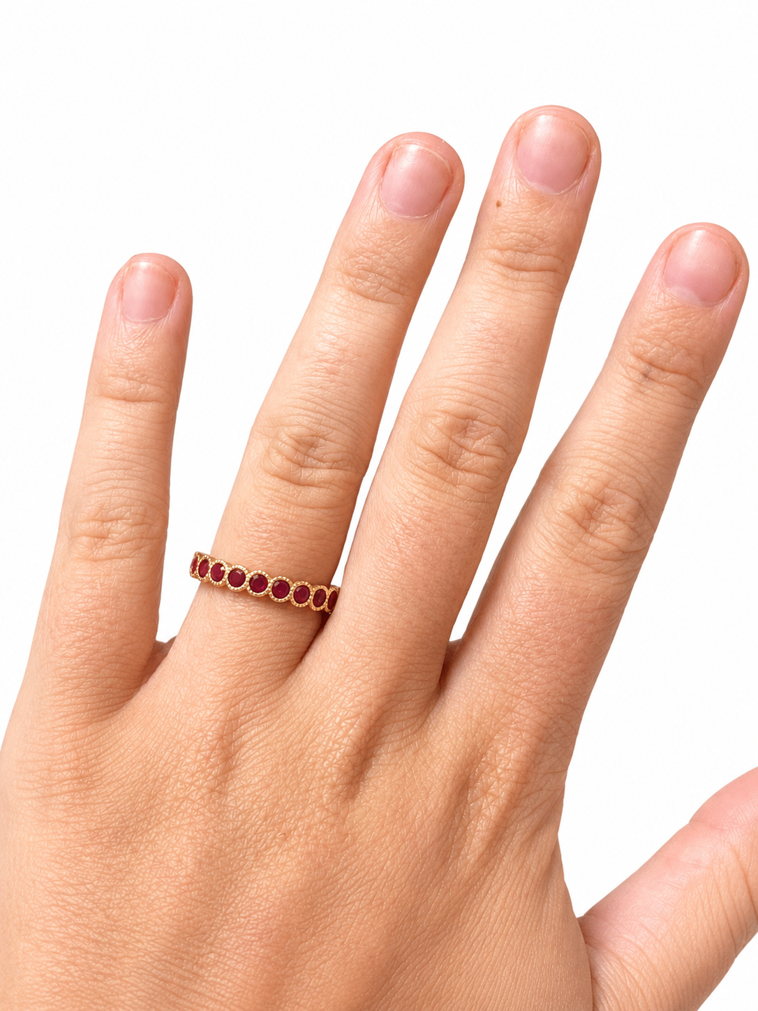 Ruby Bezel Band