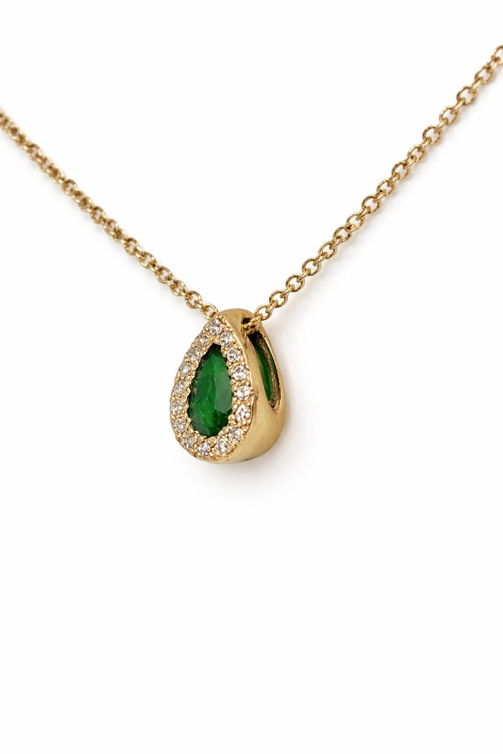 Pear Emerald Pendant