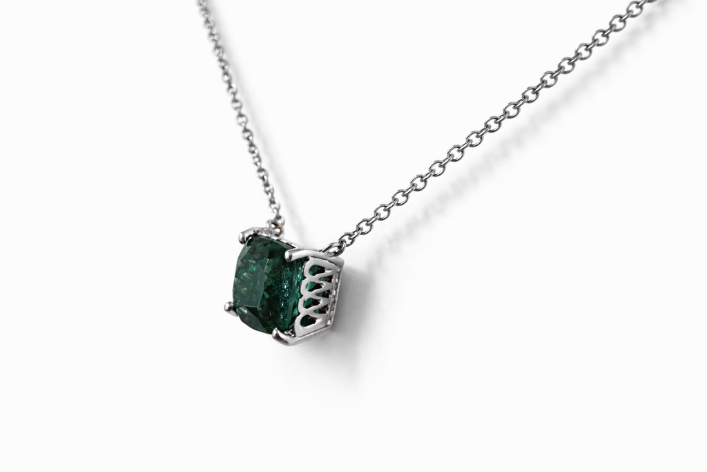 Teal Tourmaline Pendant