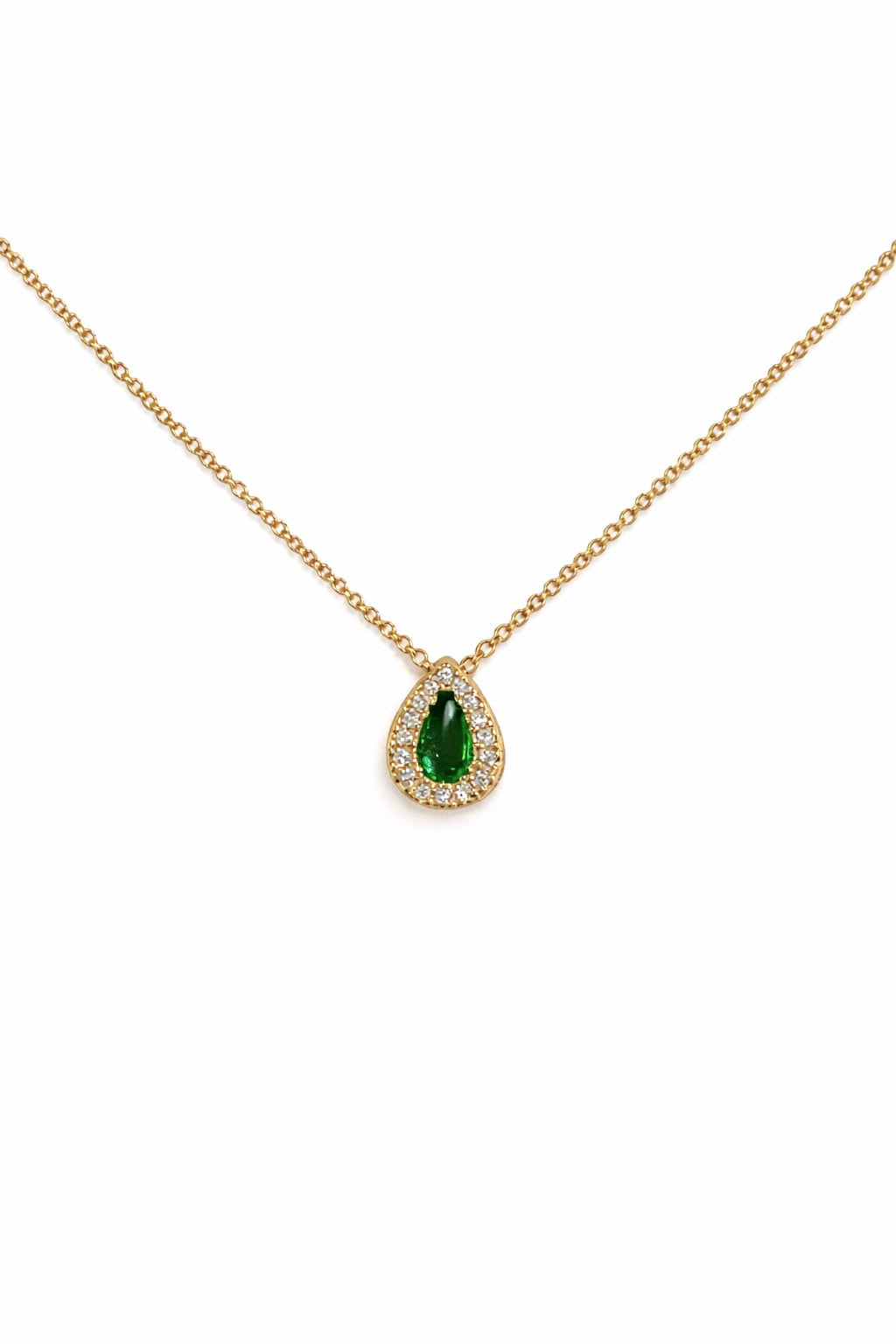 Pear Emerald Pendant
