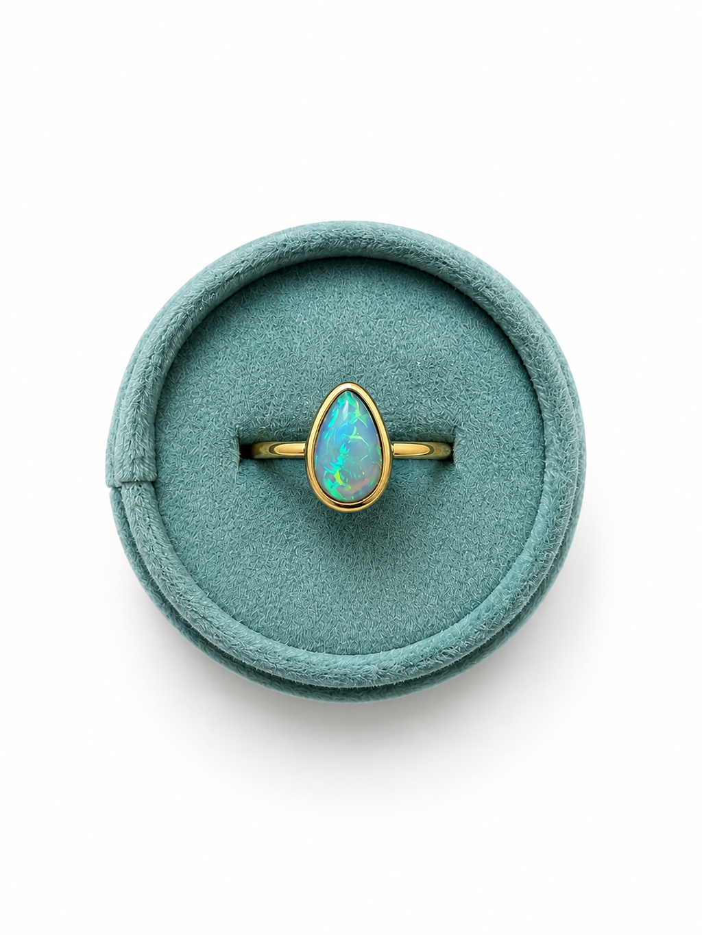 Opal Pear Ring
