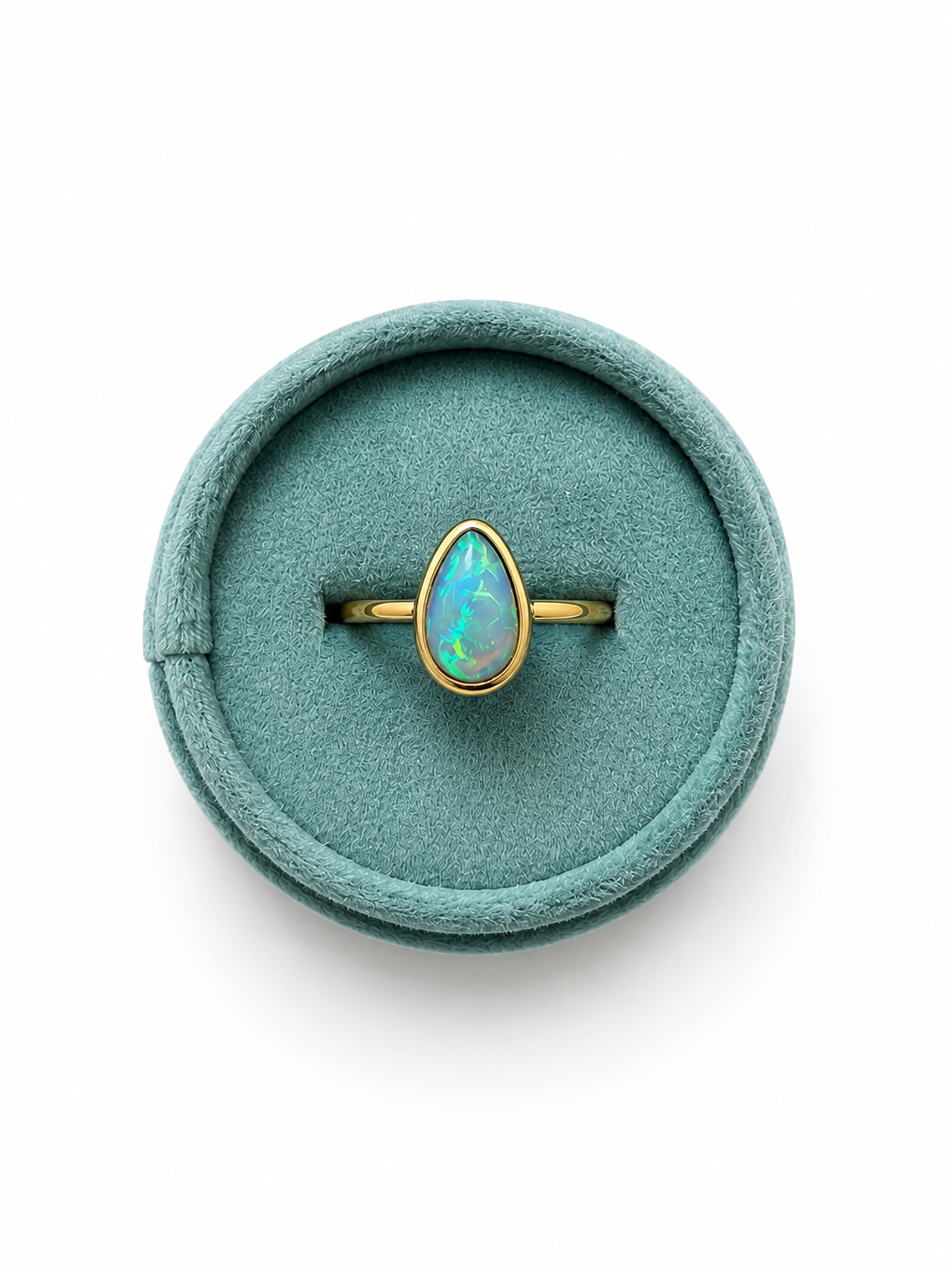 Opal Pear Ring