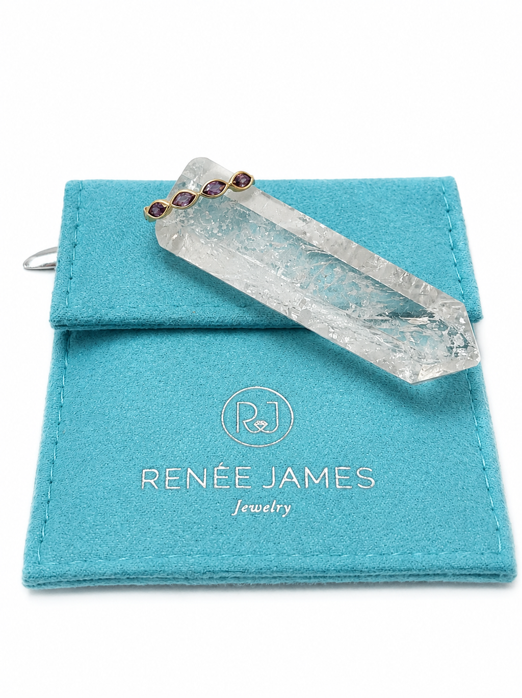 Amethyst Bezel Band