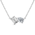 LAB Two Stone Diamond Pendant